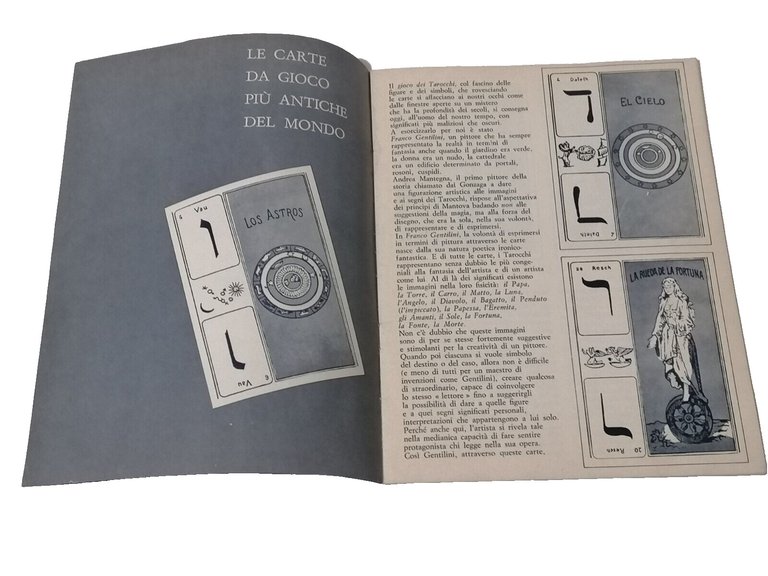 Tarocchi Gentilini Edizione Il Cigno Scatola Velluto Bluette Libretto 1975 …