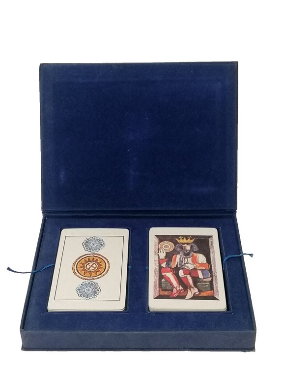 Tarocchi Gentilini Edizione Il Cigno Scatola Velluto Bluette Libretto 1975 …