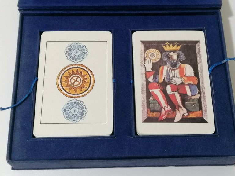 Tarocchi Gentilini Edizione Il Cigno Scatola Velluto Bluette Libretto 1975 …