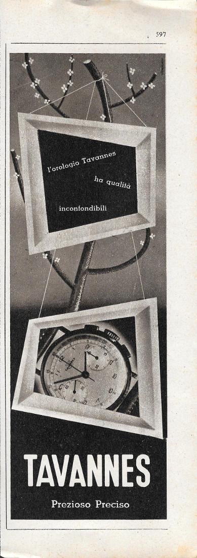 Tavannes. Prezioso Preciso. Advertising 1942 | Immagine principale
