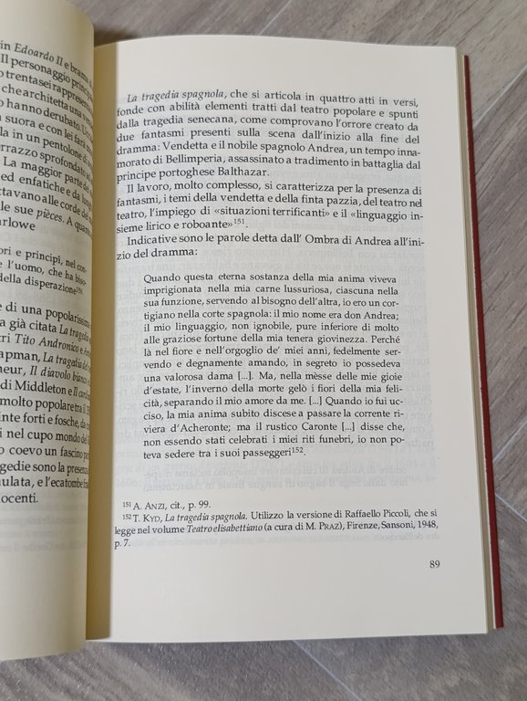 Teatro inglese del Rinascimento e altri saggi di critica teatrale