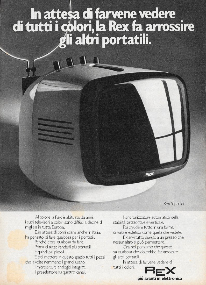 Televisori REX - Advertising 1972 | Immagine principale