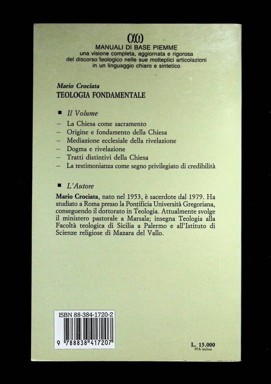 Teologia fondamentale. La Chiesa