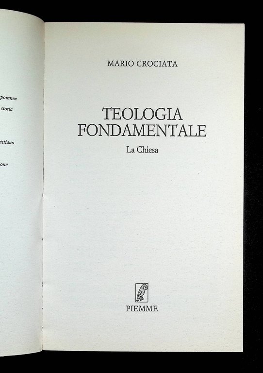 Teologia fondamentale. La Chiesa