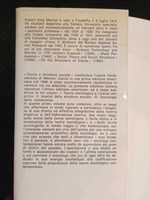 Teoria e Struttura Sociale Volume I: Teoria Sociologica e Ricerca … | Immagine Gallery 2