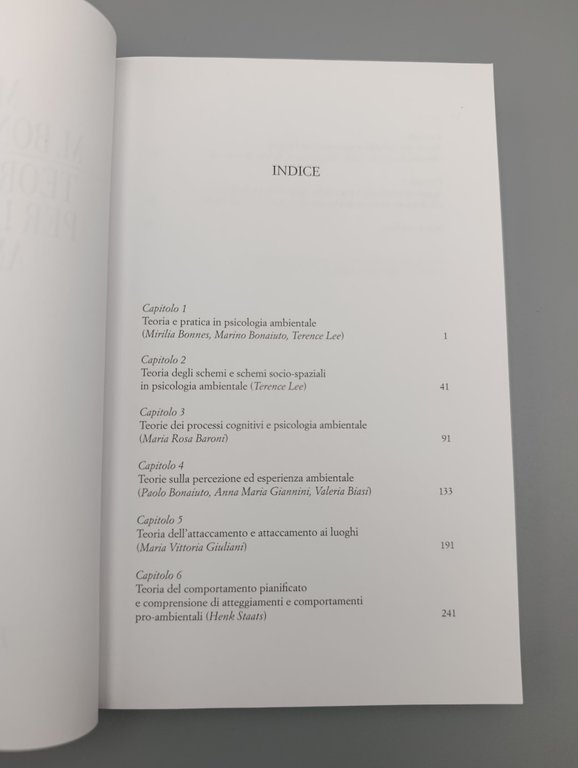 Teorie in pratica per la psicologia ambientale