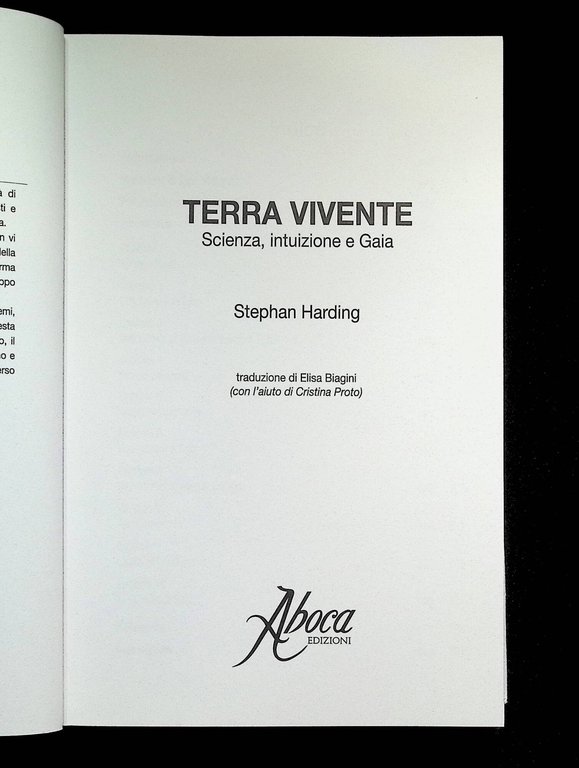 Terra vivente. Scienza, intuizione e gaia