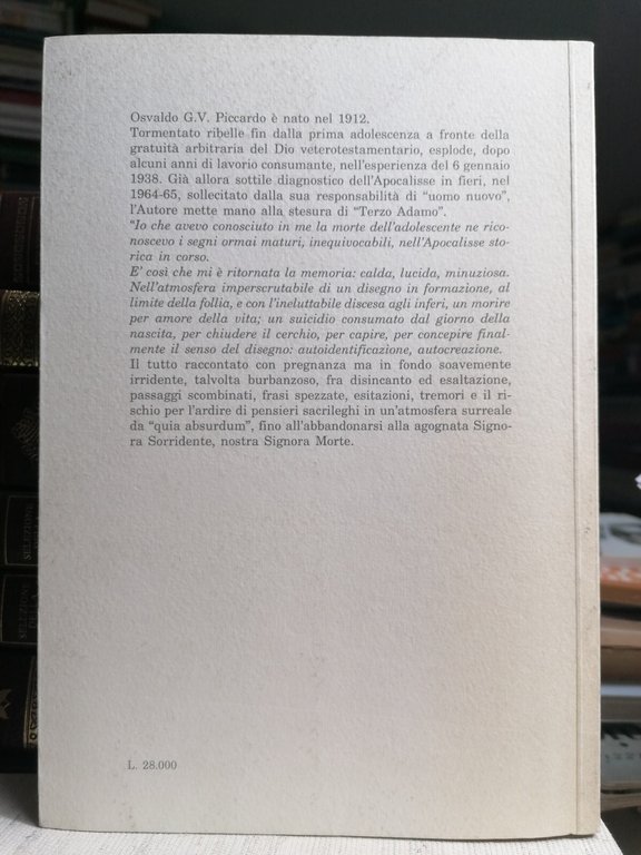 Terzo Adamo Il Ritorno Del Cristo Libro Osvaldo Piccardo Vicolo …