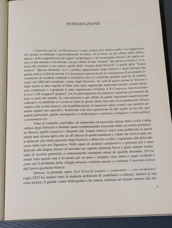 Testi etruschi tradotti e commentati con vocabolario