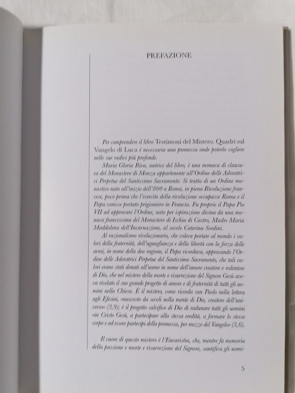 Testimoni Del Mistero - Libro Maria Gloria Riva - Quadri …