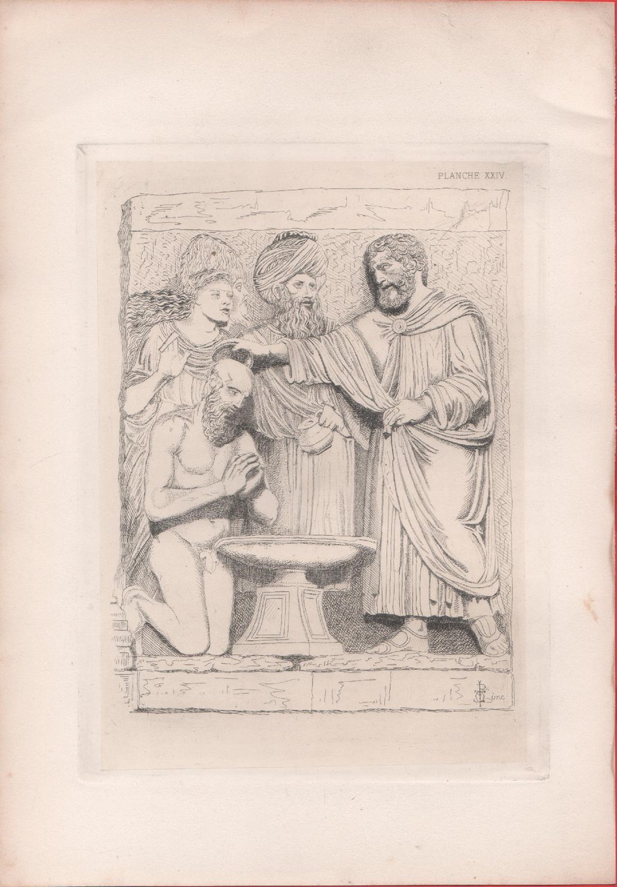 The Baptism of S. Ansano, Hospital at Venice. Engraving 1868 | Immagine principale