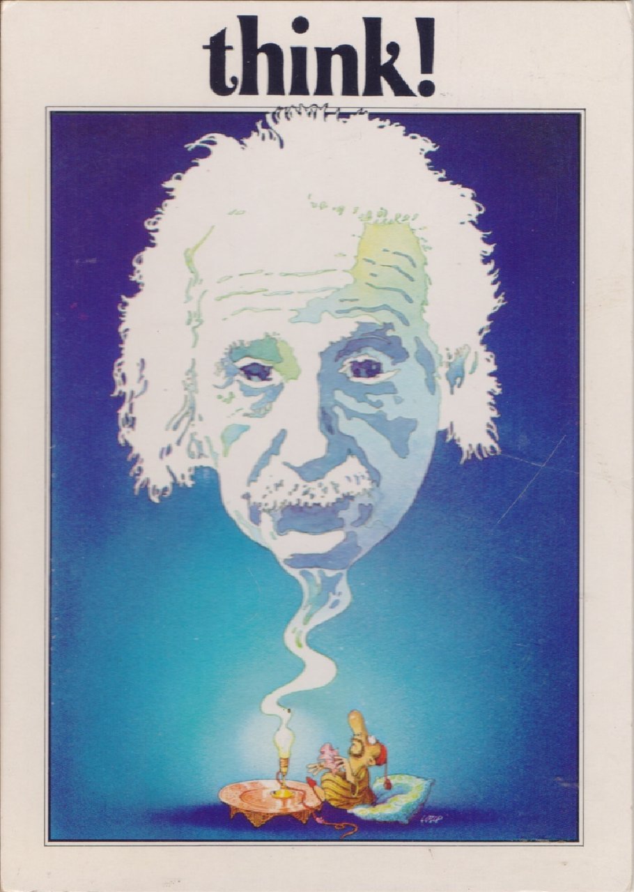 Think! ( Einstein). Viaggiata 1990 | Immagine principale