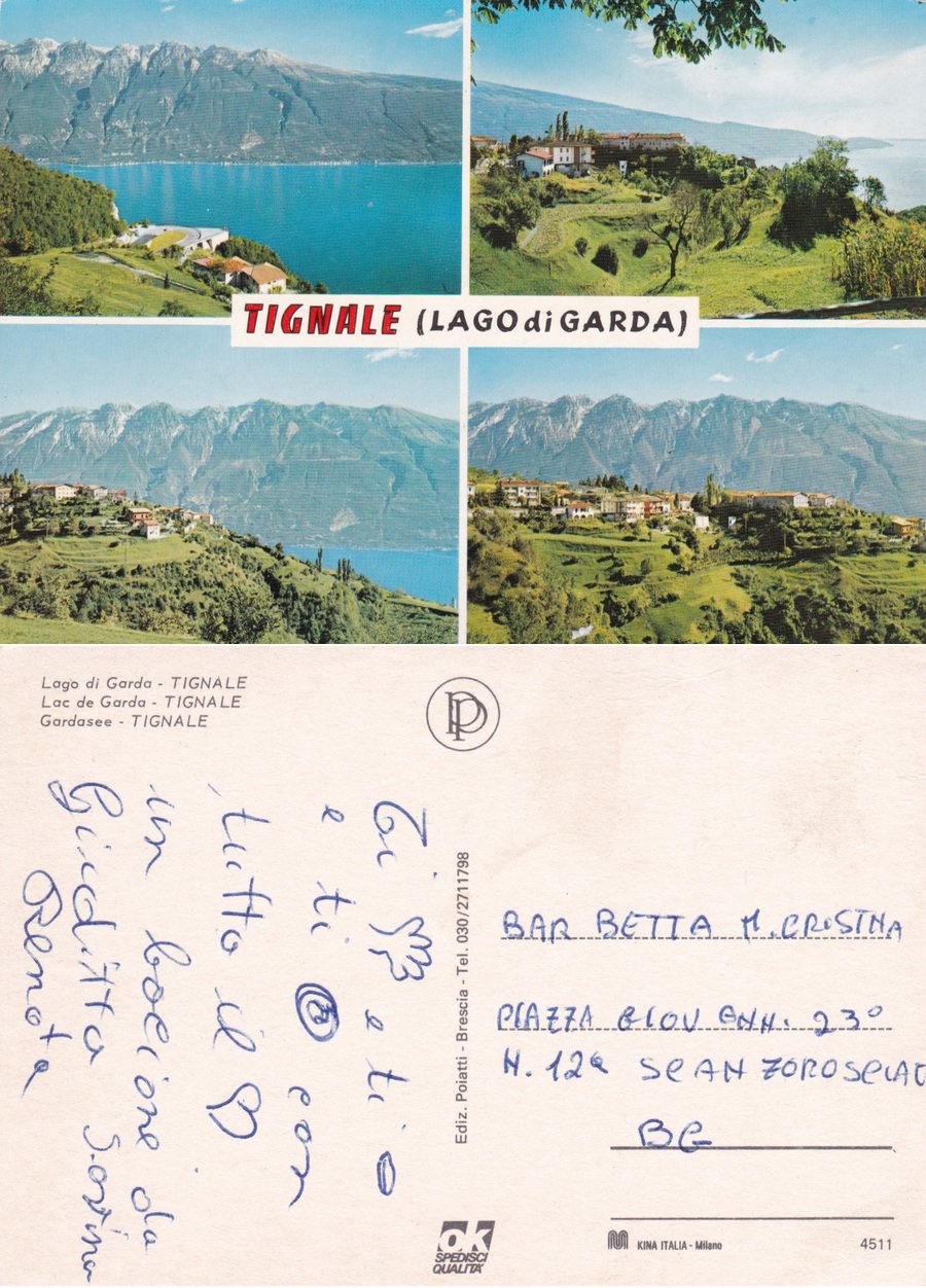 Tignale (BS). Lago di Garda. Non viaggiata | Immagine principale