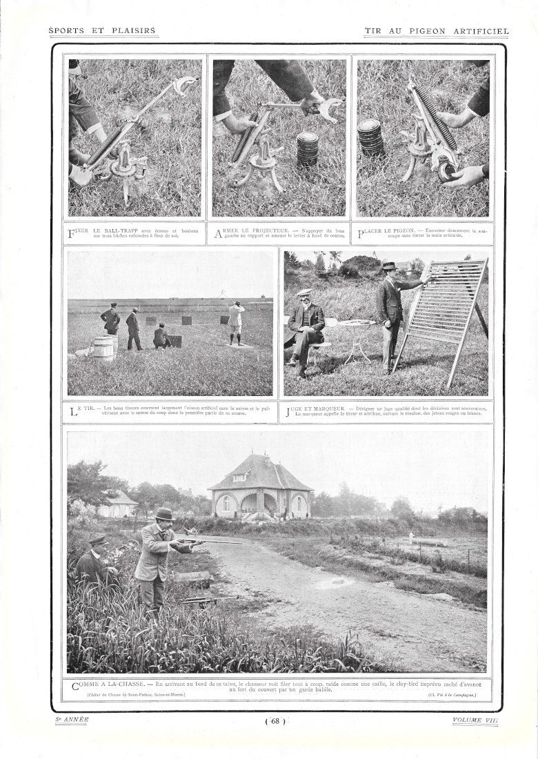 Tir au Pigeon Artificiel (fronte/retro) - Immagine 1910 | Immagine principale