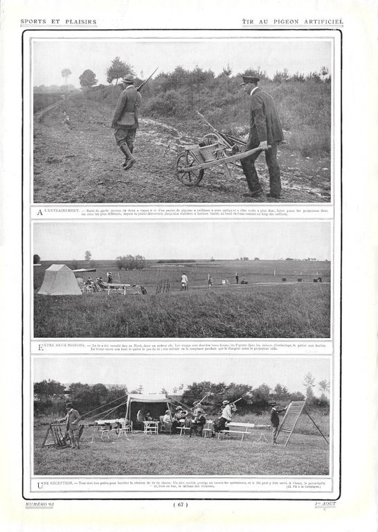 Tir au Pigeon Artificiel (fronte/retro) - Immagine 1910 | Immagine Gallery 2