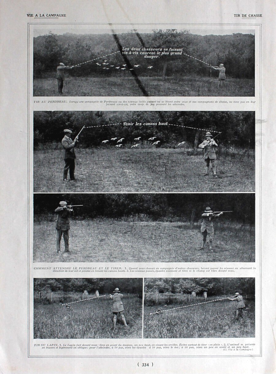Tir de chasse. Fronte/retro. Immagine 1926 | Immagine principale