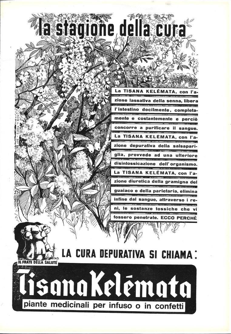 Tisana Kelémata. Advertising 1962 | Immagine principale