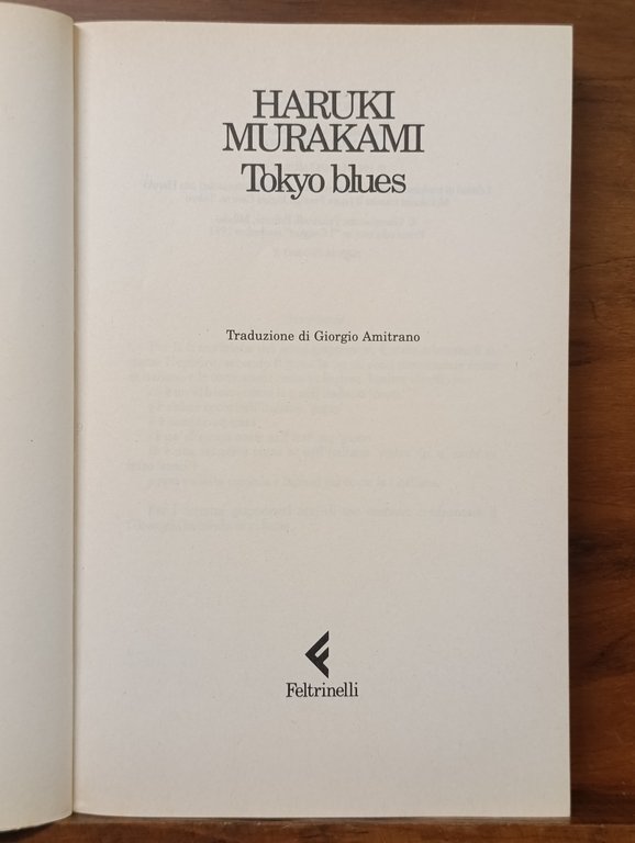 Tokyo blues. Prima edizione "I Canguri" | Immagine Gallery 6