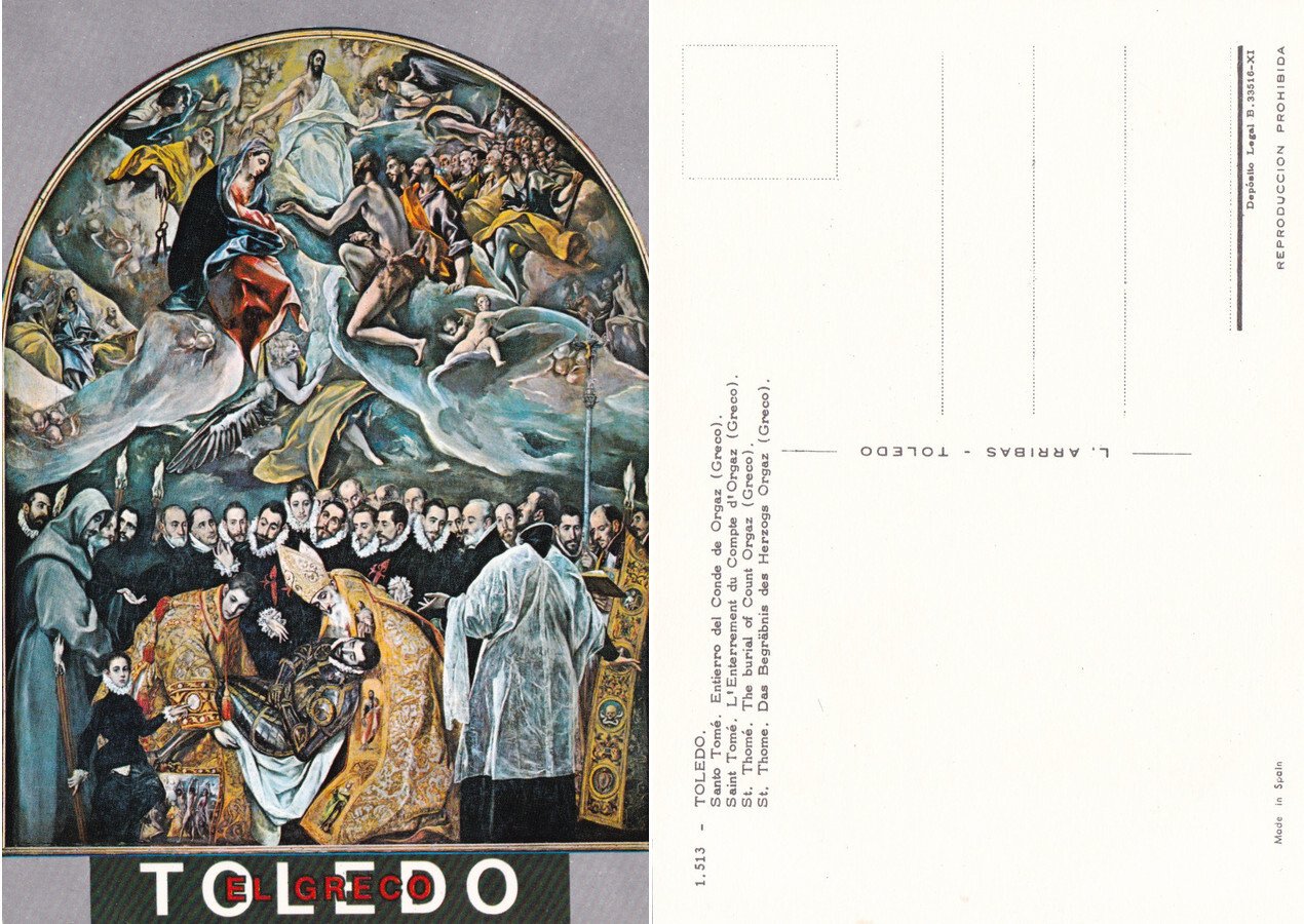 Toledo. Santo Tome. Entierro del Conde de Orgaz. Non viaggiata | Immagine principale
