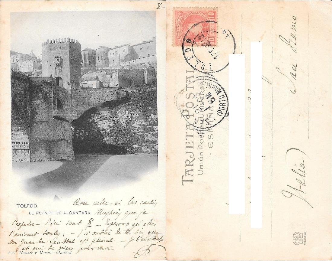 Toledo (SPA). El puente de Alcantara. Ed. Hause y Menet. … | Immagine principale