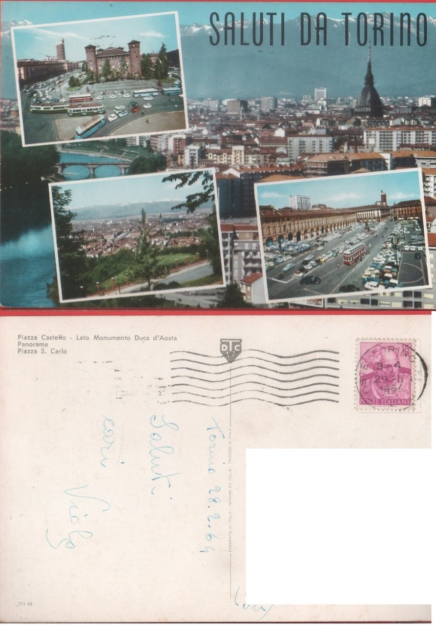 Torino. Saluti. Viaggiata 1964 | Immagine principale