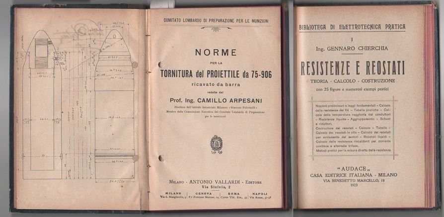 Tornitura del proiettile; Resistenze e reostati, Einstein, intorno alla sua … | Immagine principale