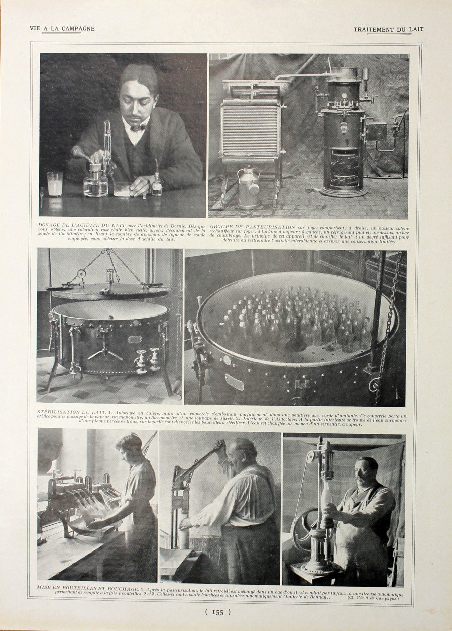 Traitement du lait. Immagine 1927 | Immagine principale