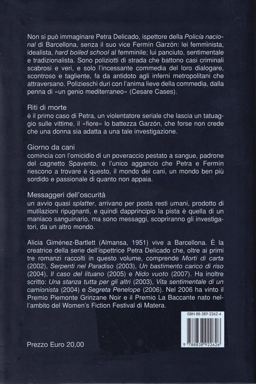 Tre indagini di Petra Delicado: Riti di morte-Giorno da cani-Messaggeri …