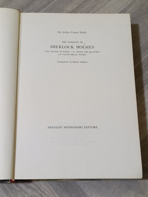 Tre Romanzi di Sherlock Holmes. Uno Studio in Rosso - …