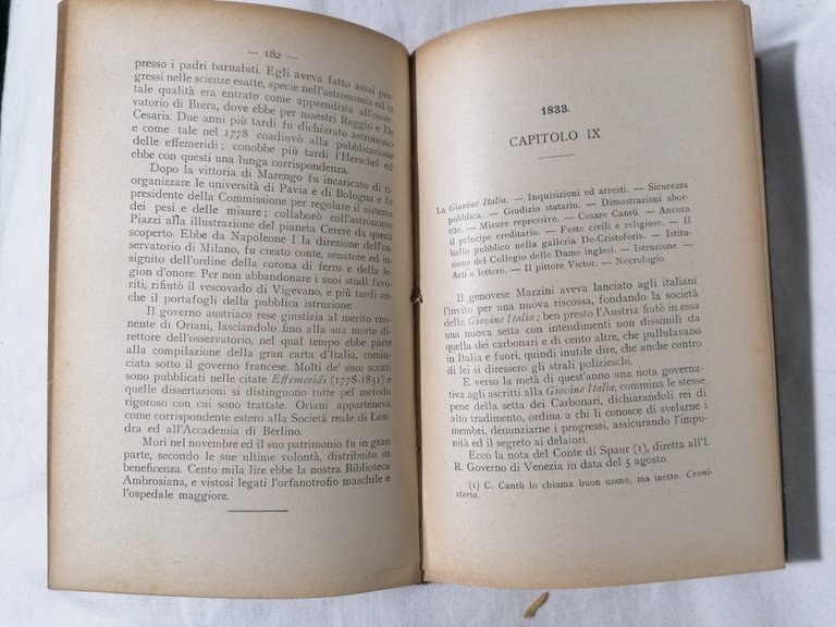 Trentaquattro anni di Cronistoria Milanese - 1825-1859 Volume Primo
