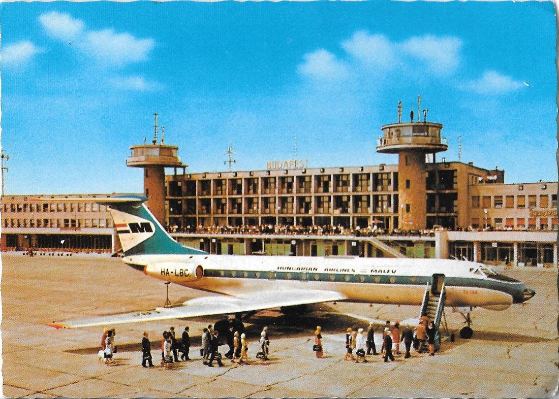 TU 134. Malev. Budapest Airport. Non viaggiata | Immagine principale