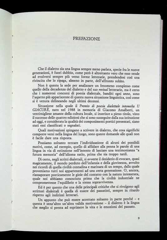 U Giacuré Premio Poesia Dialettale Intemelia 1990-1991 Poesie Dialetto Ventimigl