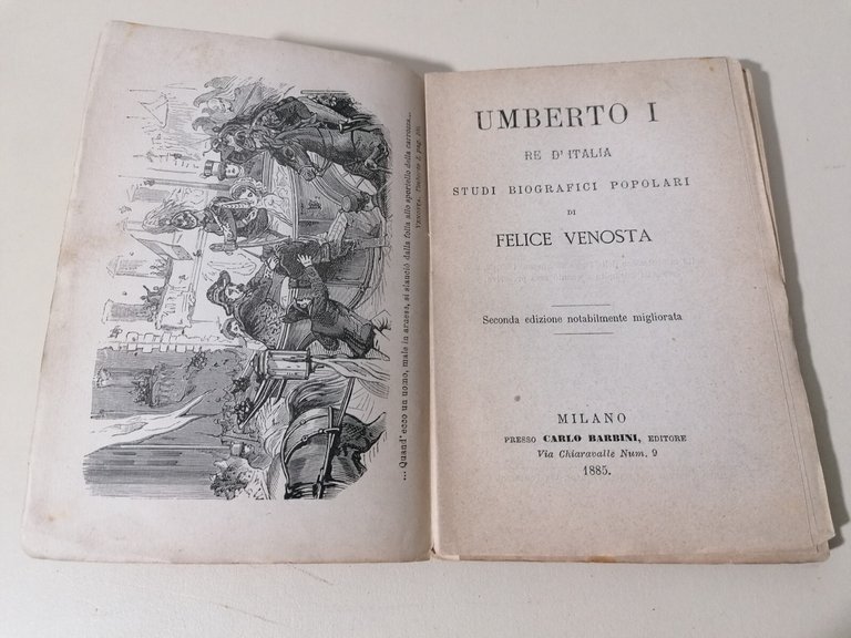 Umberto I Re D'Italia Libro Venosta Studi Biografici Popolari Barbini …