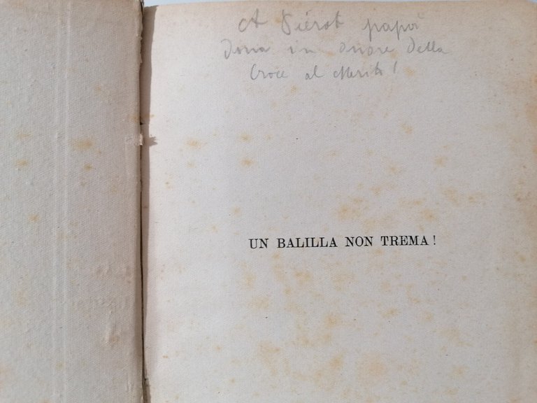 Un Balilla Non Trema LIbro Rossi Gentle Gasperini 1937 Storia …
