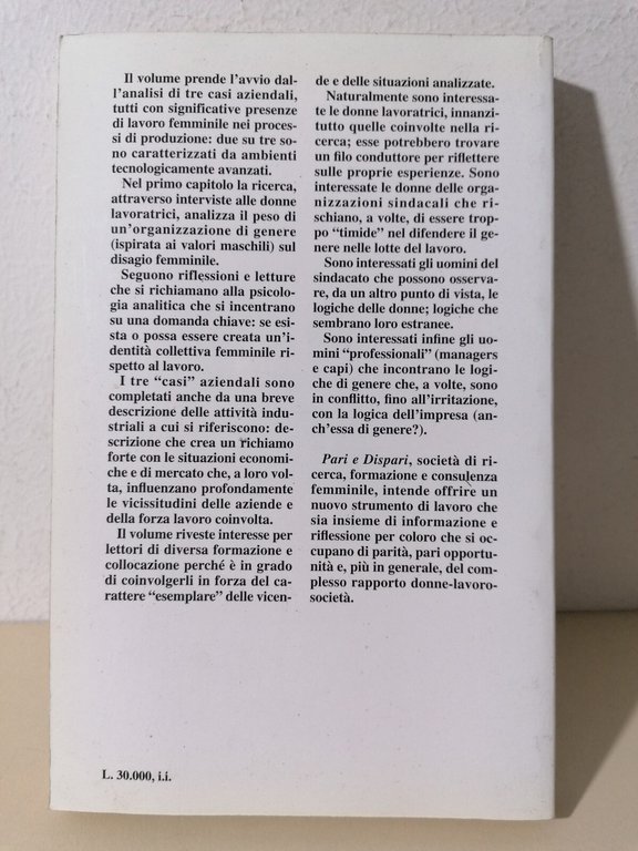 Un benessere insopportabile