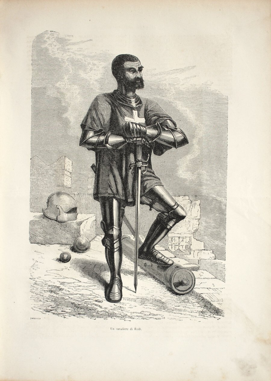 Un cavaliere di Rodi. Stampa 1863 | Immagine principale
