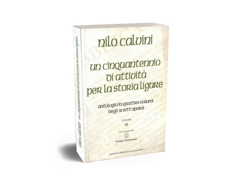 Un Cinquantennio di Attività per la Storia del Ponente LIgure …