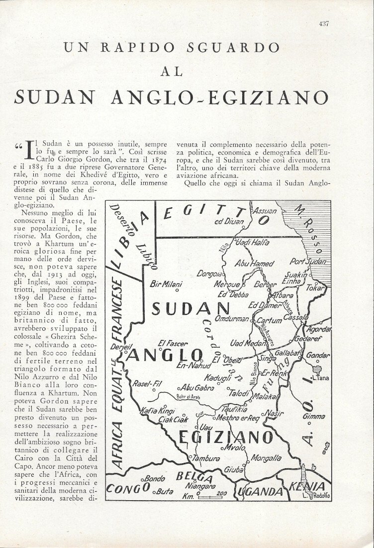 Un rapido sguardo al Sudan Anglo-Egiziano - Estratto 1943 | Immagine principale