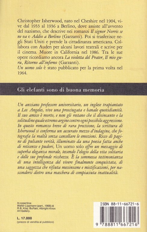 Un uomo solo. Gli elefanti Garzanti | Immagine Gallery 2