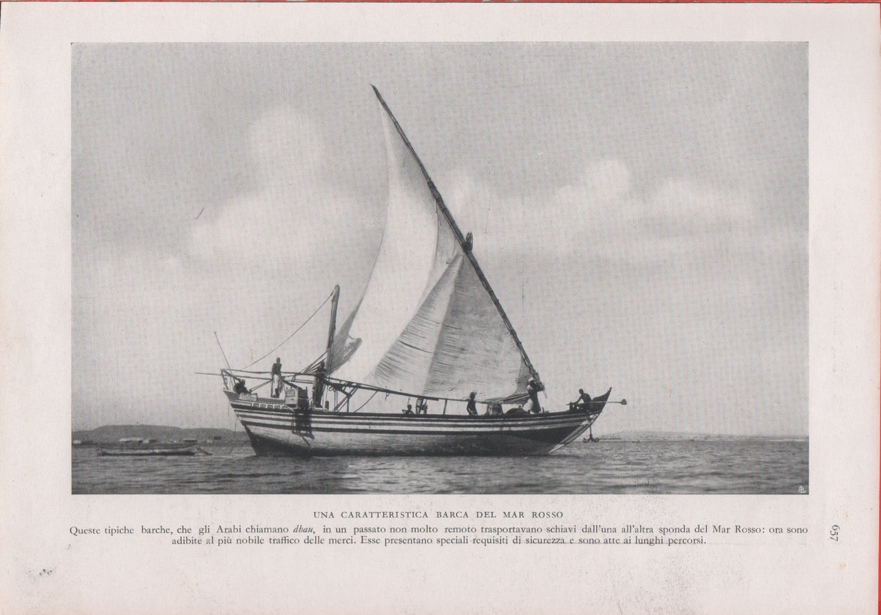 Una caratteristica barca del Mar Rosso. Immagine 1937 | Immagine principale