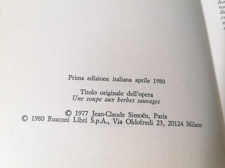 Una Zuppa Di Erbe Selvatiche - Emilie Carles - Rusconi …