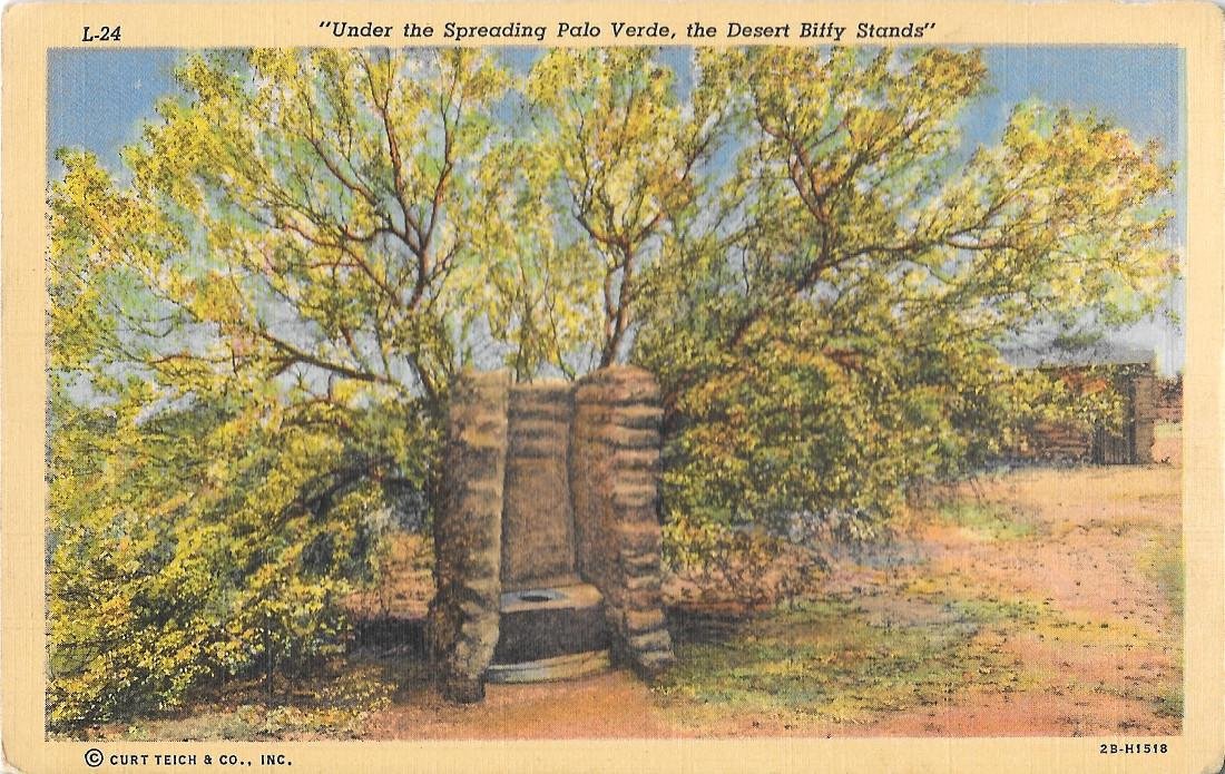 Under the Spreading Palo Verde the Desert Biffy Stands. Non … | Immagine principale