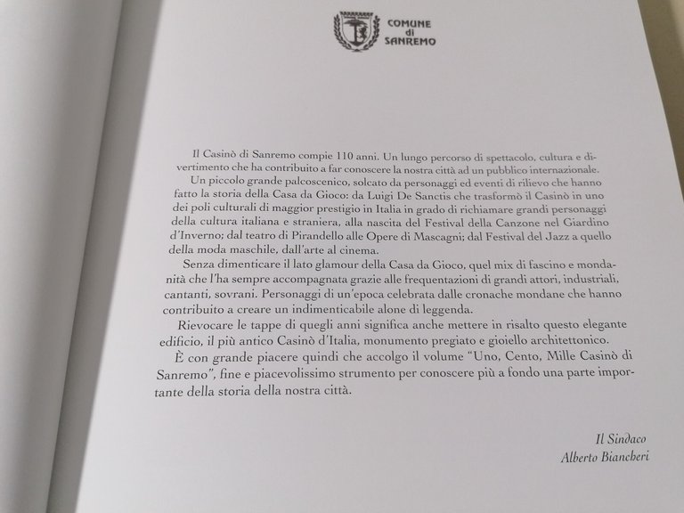 Uno Cento Mille Casinò Di Sanremo Libro Taruffi De Ferrari …