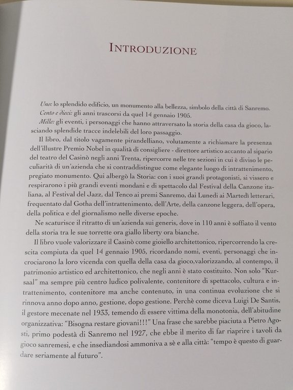 Uno Cento Mille Casinò Di Sanremo Libro Taruffi De Ferrari …