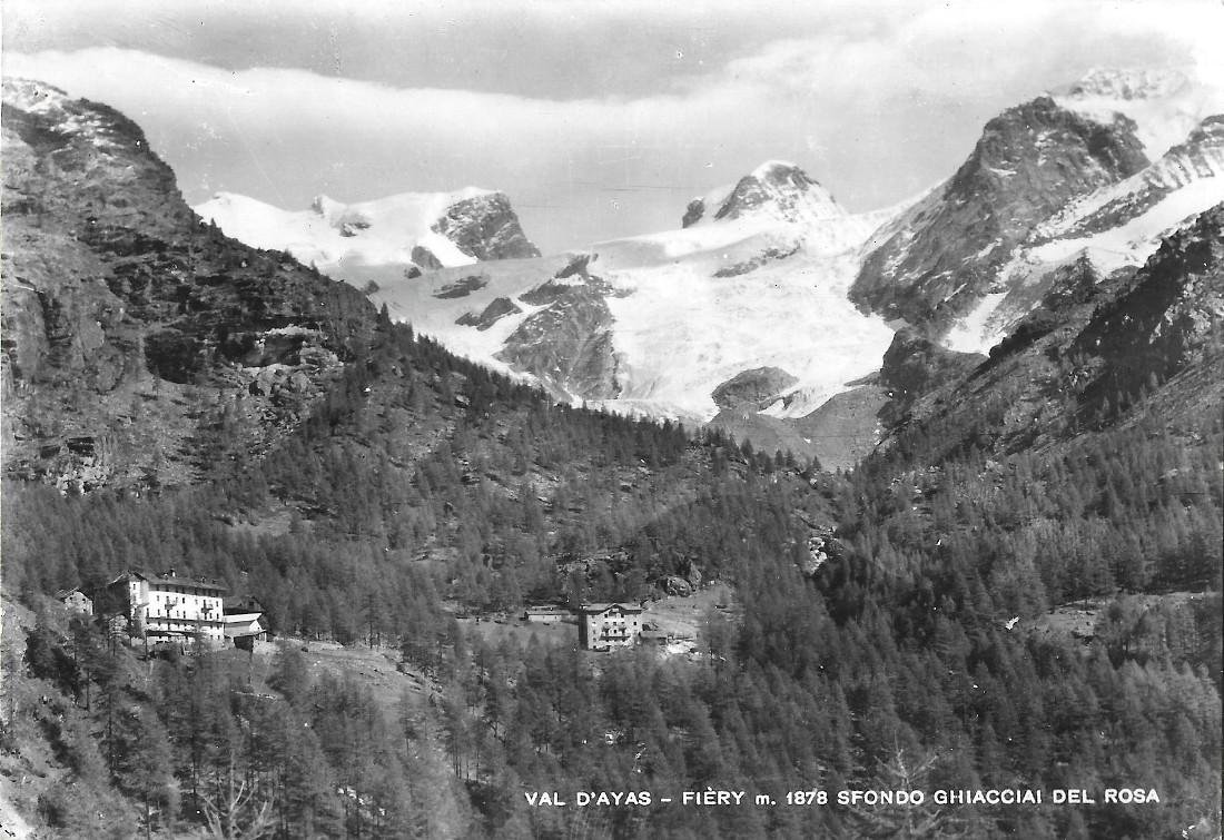 Val d'Ayas. Fiery. Sfondo ghiacciai del Rosa. Non viaggiata | Immagine principale
