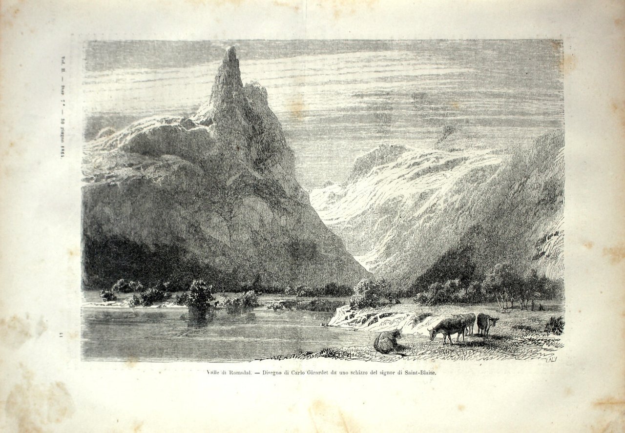 Valle di Romsdal (Norvegia). Stampa 1864 | Immagine principale