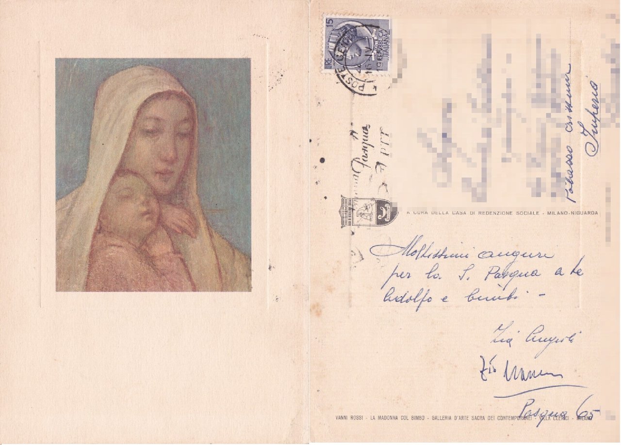 Vanni Rossi. La Madonna col Bimbo (Villa Clerici, Milano) - … | Immagine principale