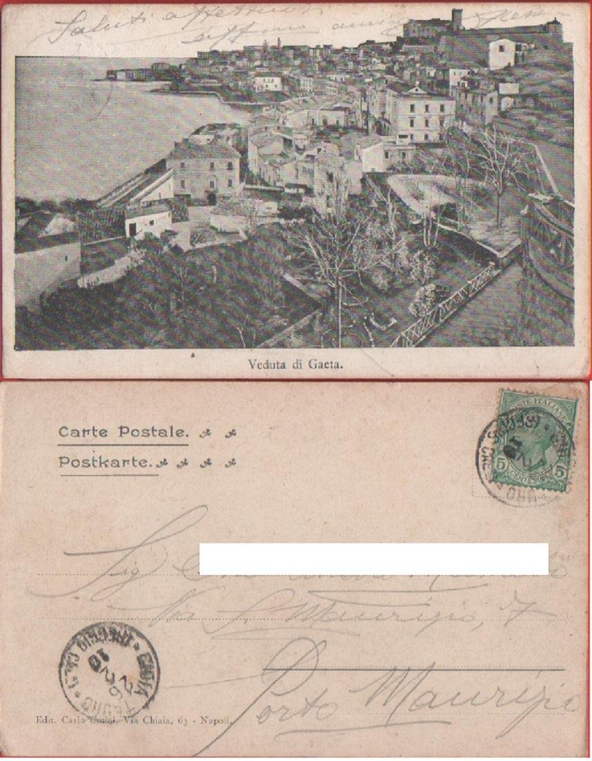 Veduta di Gaeta. Viaggiata 1910 | Immagine principale