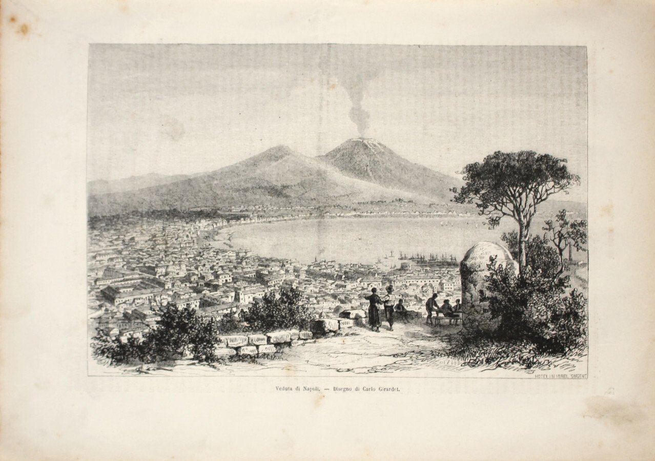 Veduta di Napoli. Stampa 1863 | Immagine principale