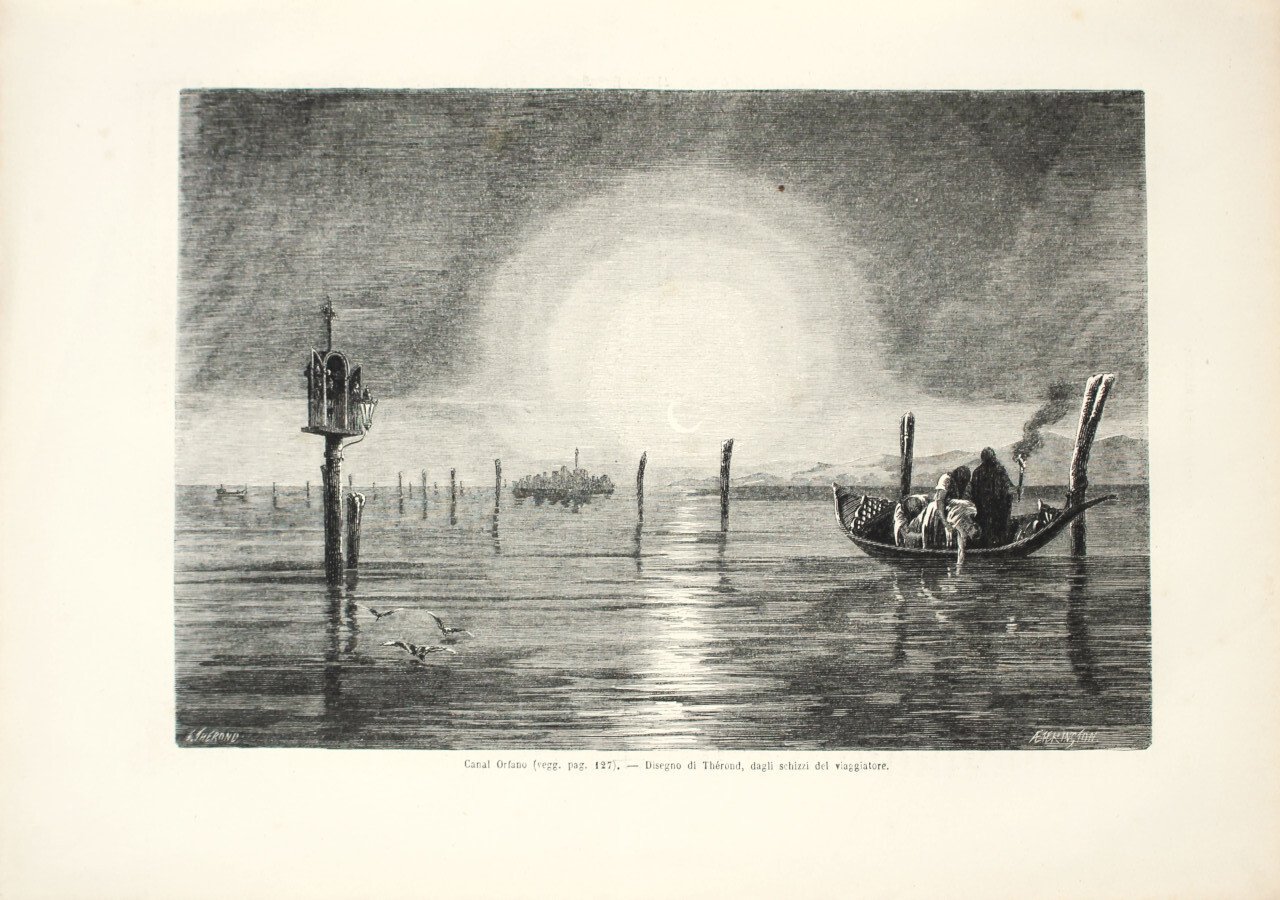 Venezia. Canal Orfano. Stampa 1863 | Immagine principale